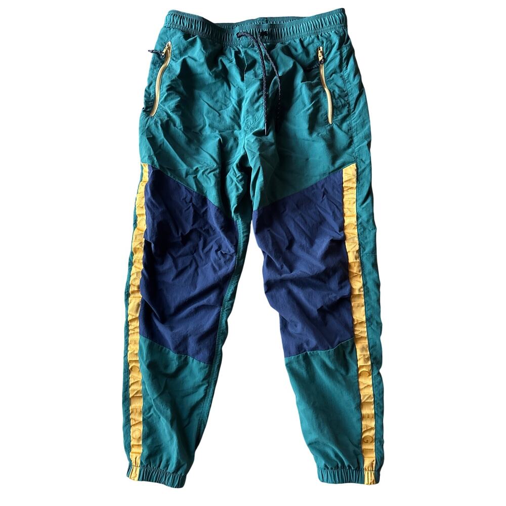 American Eagle Green Blue Gold Small Capri Jogger Track Pants